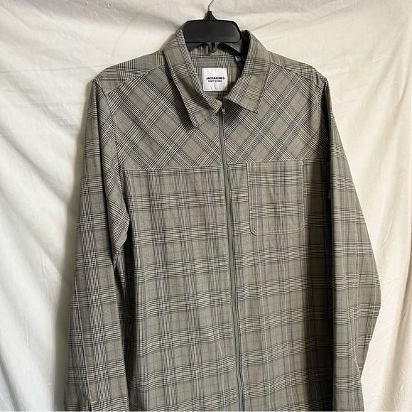 Jack & Jones Men’s Zip Up Shirt - Picture 12 of 12